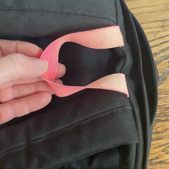 JanSport Backpack Black Rosa Floral Embroidery with laptop sleeve - Picture 8 of 8